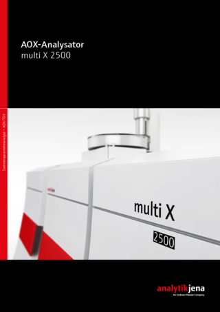 Broschüre AOX-/TOX-Analysator multi X 2500 (German)