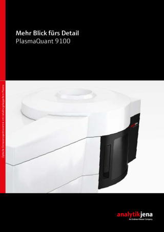 Broschüre Optical-Emission Spectrometer - PlasmaQuant 9100 (German)