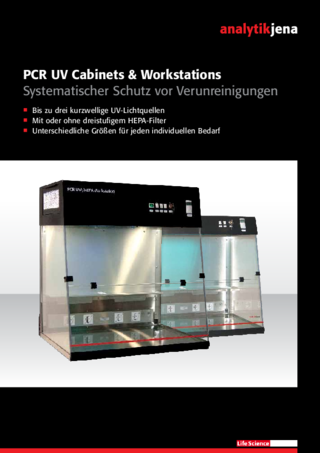 Broschüre PCR UV Cabinets & Workstations (German)