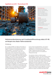 ​​Multielementbestimmung nach Ersatzbaustoffverordnung mittels ICP-MS am Beispiel eines Boden-Referenzmaterials​ (DE)