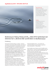 Determination of turbidity, color and SAC254 in surface water using UV/Vis spectroscopy according to DIN EN ISO 7027-1, DIN EN ISO 7887 and DIN 38404-3 (DE)