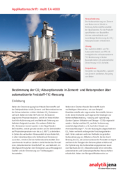 Bestimmung der CO2-Absorptionsrate in Zement- und Betonproben über automatisierte Feststoff-TIC-Messung (DE)