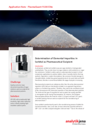 Determination of Elemental Impurities in Sorbitol as Pharmaceutical Excipient (EN)