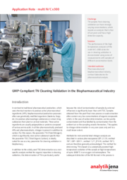 GMP-Compliant TN Cleaning Validation in the Biopharmaceutical Industry (EN)