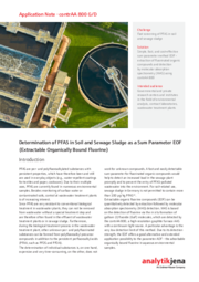 Determination of PFAS in Soil and Sewage Sludge as a Sum Parameter EOF (Extractable Organically Bound Fluorine) (EN)