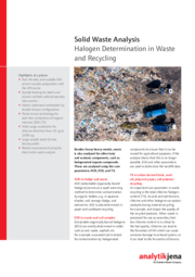 Flyer Solid Waste Analysis - Halogen Determination in Waste and Recycling (EN)