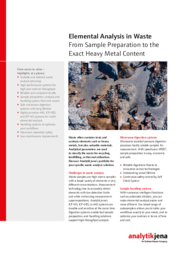 Flyer Elemental Analysis in Waste - From Sample Preparation to Correct Metal Content Results (EN)