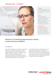 Detection of cell wall lacking bacterial species using the real-time PCR cycler qTOWER iris (EN)