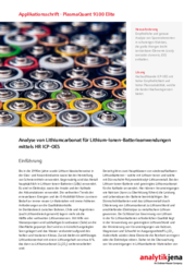 Analysis of Lithium Carbonate for Lithium-Ion Battery Applications using HR ICP-OES (DE)
